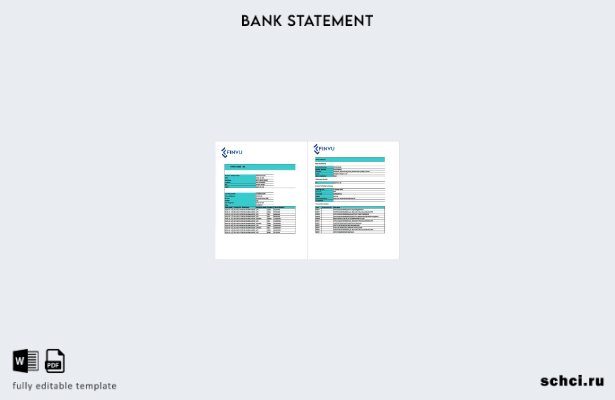 цифровая загрузка Индии Finvu Bank Ltd. шаблон страницы выписки по счету слово